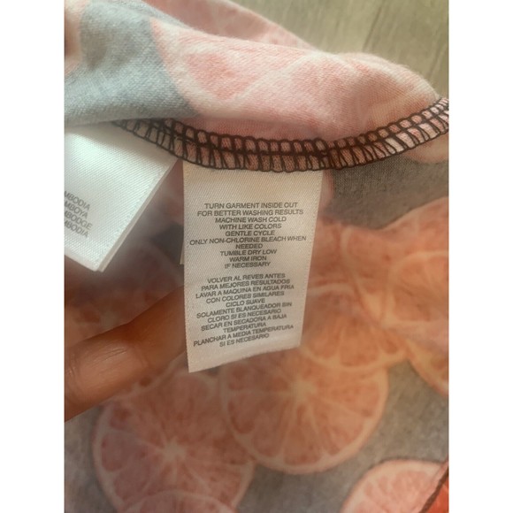 JONES NEW YORK WOMENS ORANGE SLICE POLYESTER TOP SIZE M - Picture 10 of 11